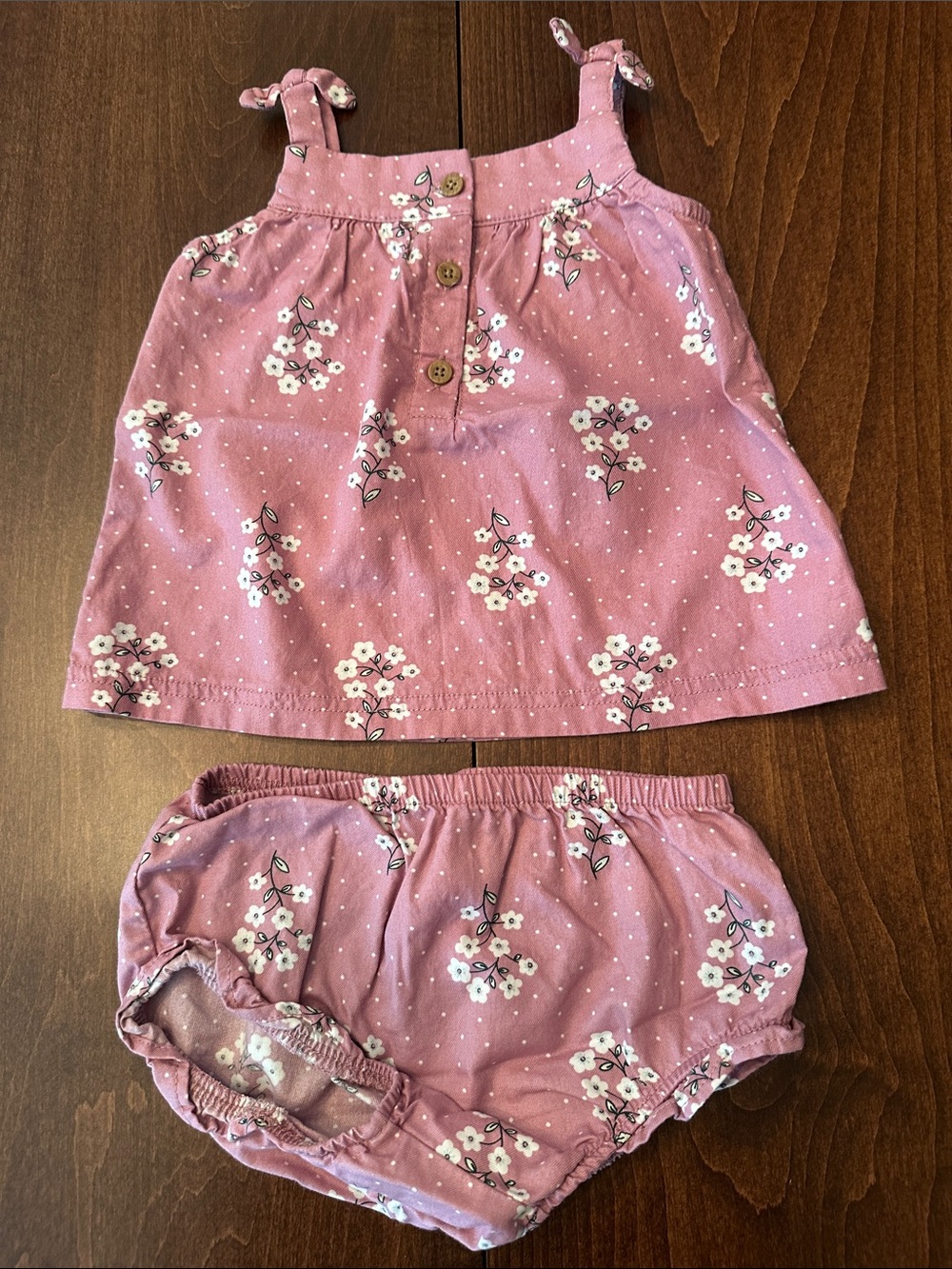 Carter’s Baby Girls Summer Floral Set - Picture 5 of 7